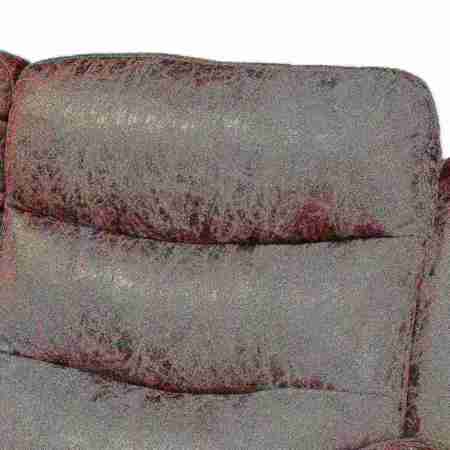 Baxton Studio Beasely Modern and Contemporary Distressed Brown Faux Leather 2-Seater Reclining Loveseat 184-11440-Zoro